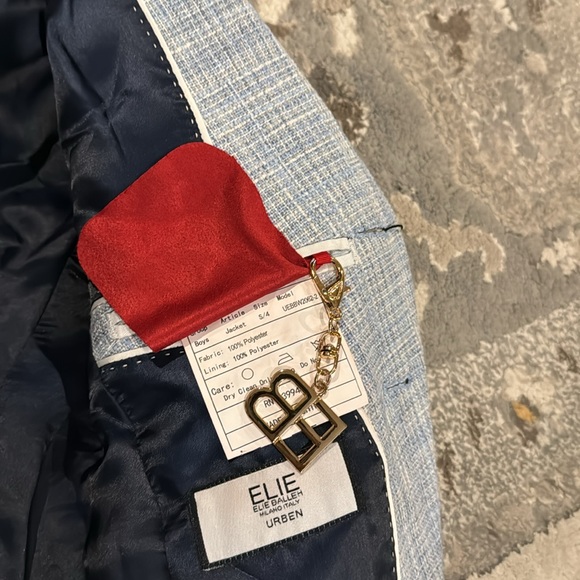 EliE -balleh-boys-melange-blazers-sports-coat-jacket size 4 - Picture 7 of 7